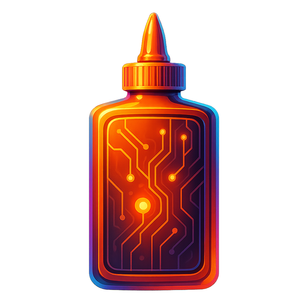 Glue Bottle Iridescent Test