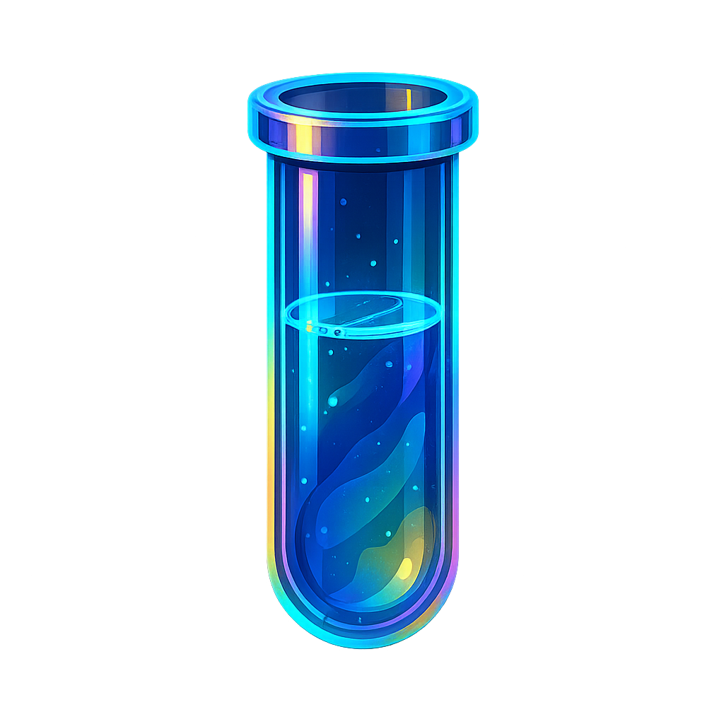 Test Tube badge art